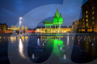 Kings Cross Christmas light installations, London.