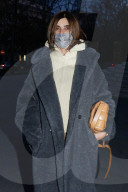 Carine Roitfeld having a strool in Paris