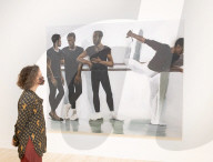 Lynette Yiadom-Boakye exhibition at Tate Britain, London.

Lynette Yiadom-Boakye: Fly In League With The Night