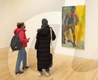 Lynette Yiadom-Boakye exhibition at Tate Britain, London.

Lynette Yiadom-Boakye: Fly In League With The Night