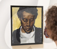 Lynette Yiadom-Boakye exhibition at Tate Britain, London.

Lynette Yiadom-Boakye: Fly In League With The Night