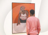 Lynette Yiadom-Boakye exhibition at Tate Britain, London.

Lynette Yiadom-Boakye: Fly In League With The Night