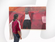 Lynette Yiadom-Boakye exhibition at Tate Britain, London.

Lynette Yiadom-Boakye: Fly In League With The Night