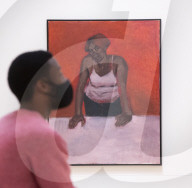 Lynette Yiadom-Boakye exhibition at Tate Britain, London.

Lynette Yiadom-Boakye: Fly In League With The Night