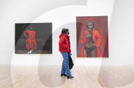 Lynette Yiadom-Boakye exhibition at Tate Britain, London.

Lynette Yiadom-Boakye: Fly In League With The Night