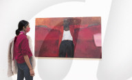 Lynette Yiadom-Boakye exhibition at Tate Britain, London.

Lynette Yiadom-Boakye: Fly In League With The Night