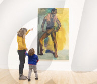 Lynette Yiadom-Boakye exhibition at Tate Britain, London.

Lynette Yiadom-Boakye: Fly In League With The Night