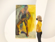 Lynette Yiadom-Boakye exhibition at Tate Britain, London.

Lynette Yiadom-Boakye: Fly In League With The Night