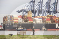 Shops warn of Christmas stock shortages as PPE shipments clog key UK port
Retailers blame surge in Christmas imports, Brexit preparations and vast backlog of NHS equipment at Felixstowe