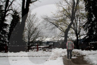 NEWS - Sturm Dora bringt Schnee in Asturien, Spanien