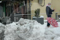 NEWS - Sturm Dora bringt Schnee in Asturien, Spanien