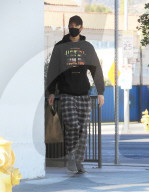PREMIUM EXCLUSIVE Calvin Harris Steps Out To Shop While Still Rocking Pajamas