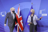 Boris Johnson meets with Ursula von Der Leyen