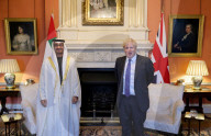 Boris Johnson Bilat Mohammed bin Zayed Al Nahyan