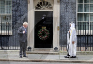 Boris Johnson Bilat Mohammed bin Zayed Al Nahyan