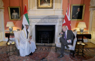Boris Johnson Bilat Mohammed bin Zayed Al Nahyan
