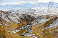FEATURE - Wie gemalt: Das Qilian-Gebirge in China nach dem Schneefall
