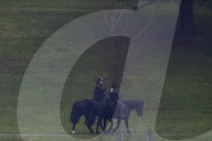 Prince Andrew at Windsor on a Foggy Decmeber Morning