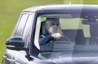 Prince Andrew at Windsor on a Foggy Decmeber Morning