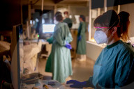 NEWS - Coronavirus:  Nachtschicht auf der Coronavirus-Intensivstation im Krankenhaus in Alkmaar