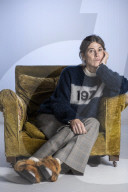 British fashion designer, Bella Freud pictured at her west London studio.