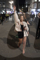 Christmas revellers make the most of the last night of bars being open before London is moved to Tier 3 restrictions.