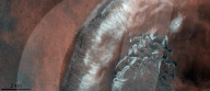 Dune fields in Mars' Green Crater