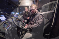 UK French border closed stranding lorry drivers in Kent