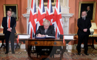 Boris Johnson Brexit Trade Deal Signing