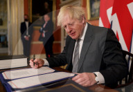 Boris Johnson Brexit Trade Deal Signing