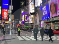 NEWS - So gut wie nichts los: Jahreswechsel am New Yorker Times Square