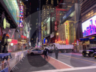 NEWS - So gut wie nichts los: Jahreswechsel am New Yorker Times Square