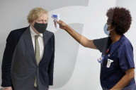 Boris Johnson visits Chase Farm Hospital during Covid-19