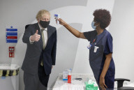 Boris Johnson visits Chase Farm Hospital during Covid-19