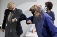 Boris Johnson visits Chase Farm Hospital during Covid-19