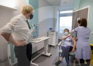 Boris Johnson visits Chase Farm Hospital during Covid-19
