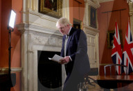 Boris Johnson addressing the Nation
