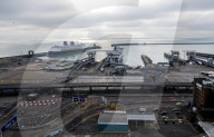 Brexit UK EU border trade. Dover road freight logistics.