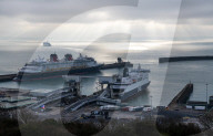 Brexit UK EU border trade. Dover road freight logistics.