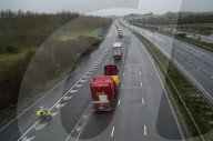 Brexit UK EU border trade. Dover road freight logistics.