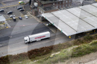 Brexit UK EU border trade. Dover road freight logistics.
