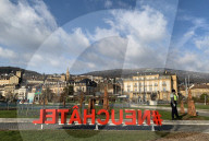 Restaurant owners demonstrate - Neuchatel