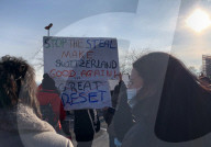 Restaurant owners demonstrate - Neuchatel