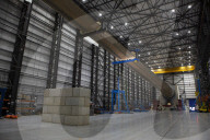  The wind turbine testing facility in Blyth, Northumberland. 