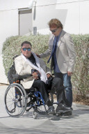Big cat showmen Siegfried Fischbacher and Roy Horn attend a plaque unveiling bearing their names at Las VegasÍ Cleveland Clinic for Brain Health on SiegfriedÍs 79th birthday. 