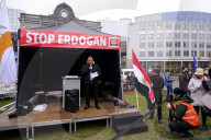 Anti Erdogan protest in Brussels