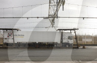 Freight services at The Eurotunnel Le Shuttle terminal 
