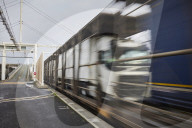 Freight services at The Eurotunnel Le Shuttle terminal 
