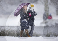 Snow hits the south