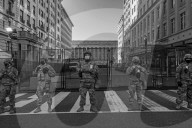 The preparation for an inauguration like no other – a photo essay.  Photographer Jordan Gale records the inauguration and captures  images of a country gripped by anxiety.